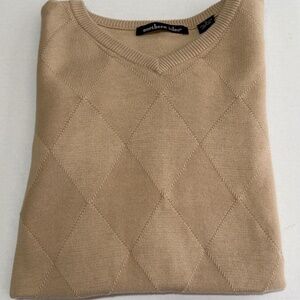 Northern Isles V-Neck Argyle Sweater size XL
